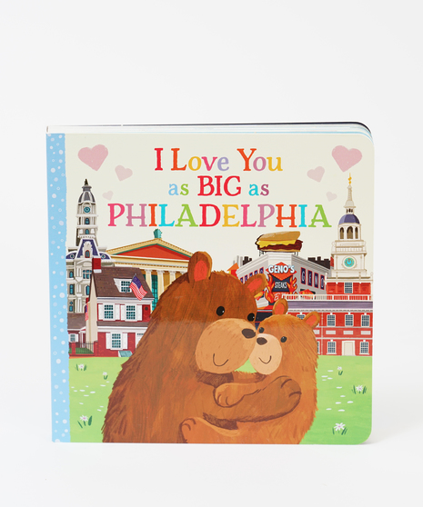 philadelphia themed hard cover baby book
