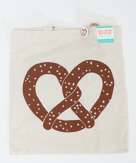 soft pretzel tote